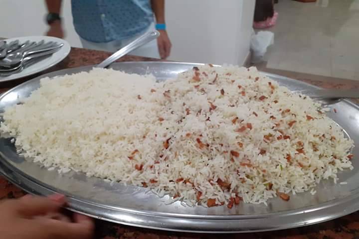 Arroz branco / bacon