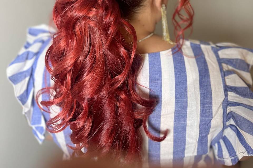 Penteado semi preso
