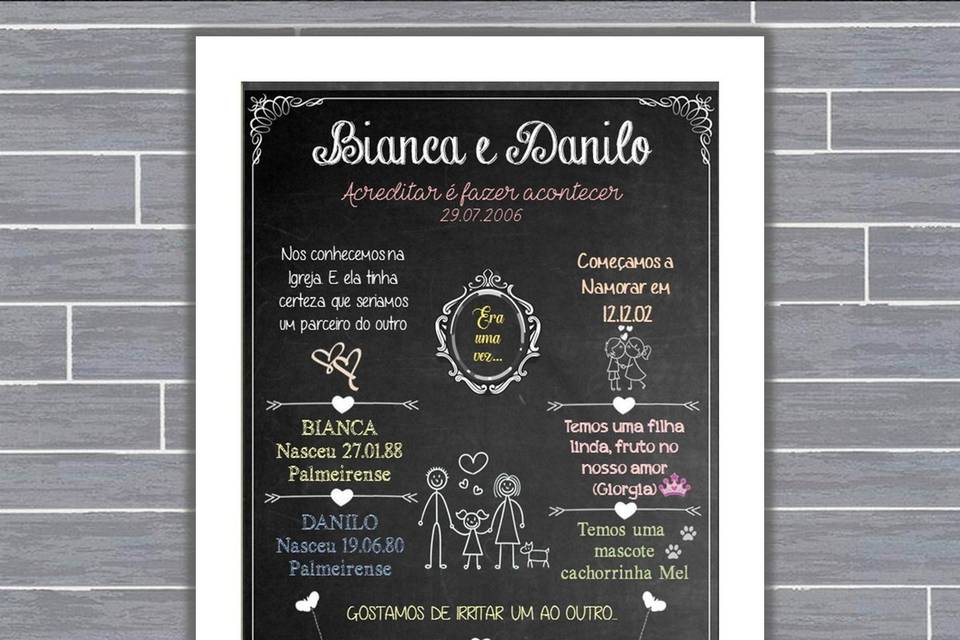 100 - quadro de casamento