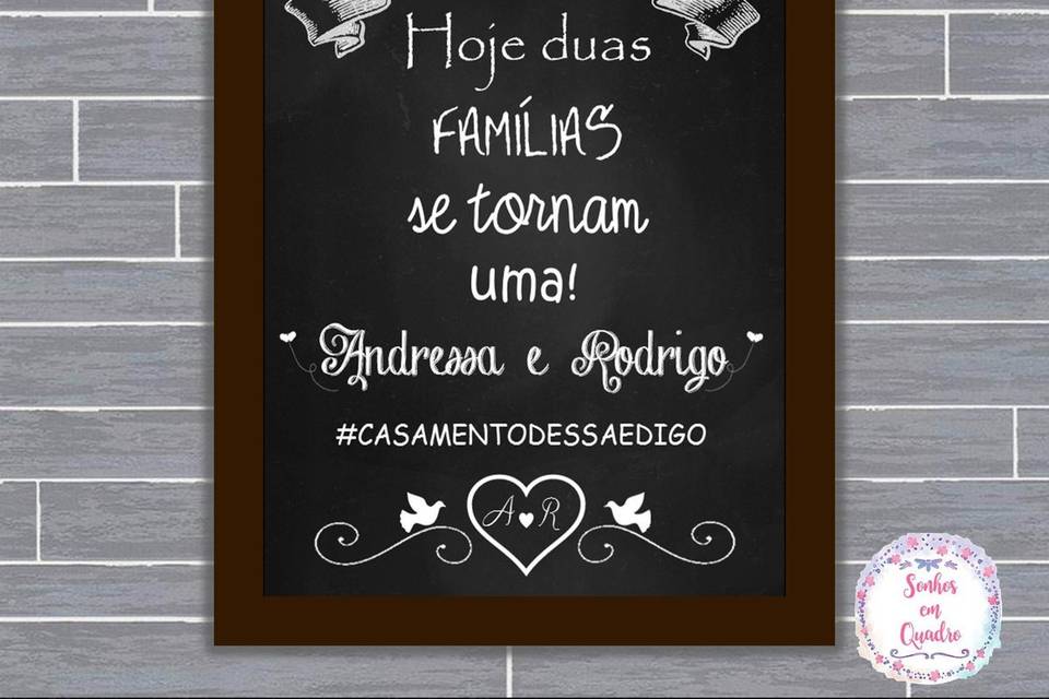 104 - quadro de casamento