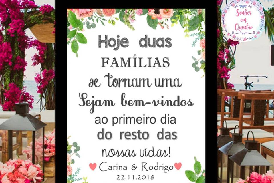 127 - quadro de casamento