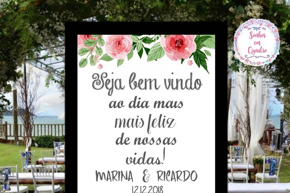 130 - quadro de casamento