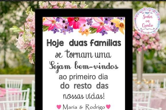 133 - quadro de casamento