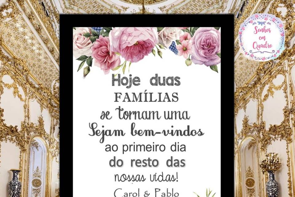 134 - quadro de casamento