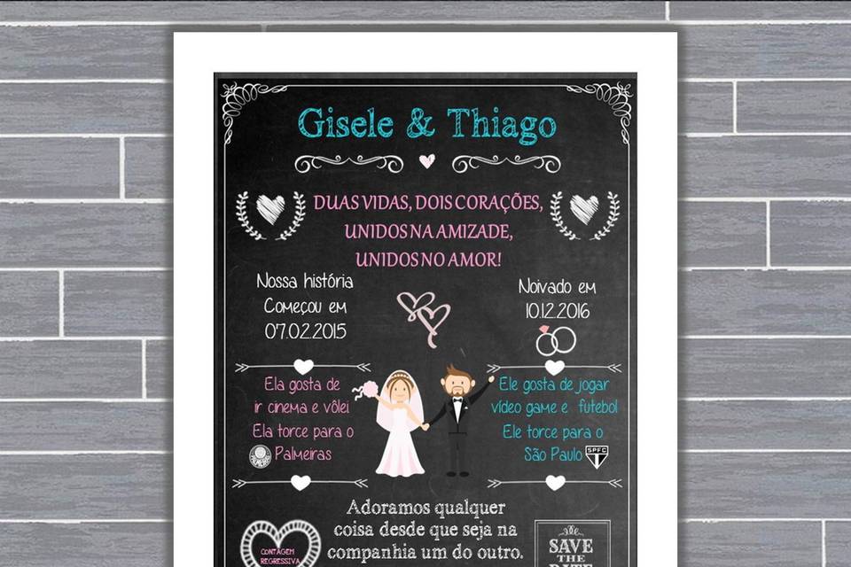 014 - quadro de casamento