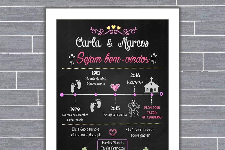 016 - quadro de casamento