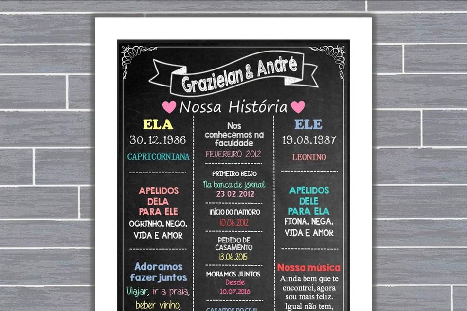 017 - quadro de casamento