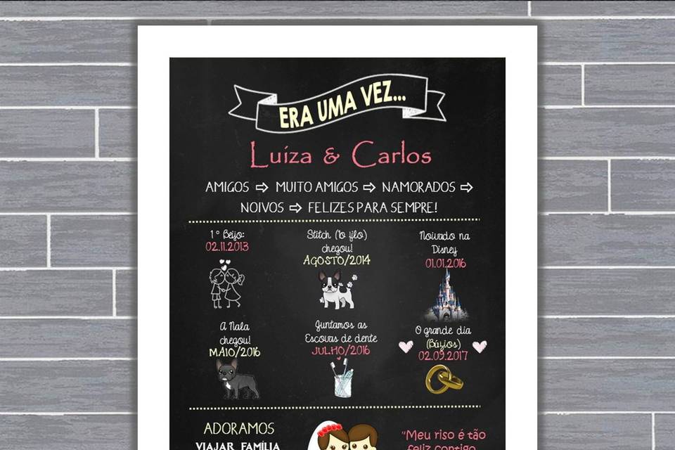 018 - quadro de casamento
