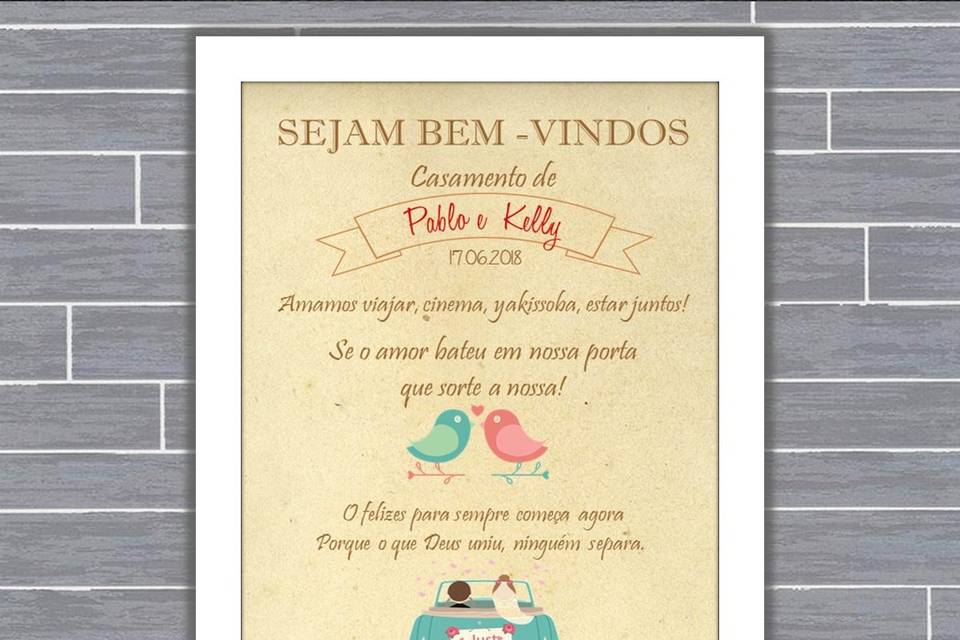 019 - quadro de casamento