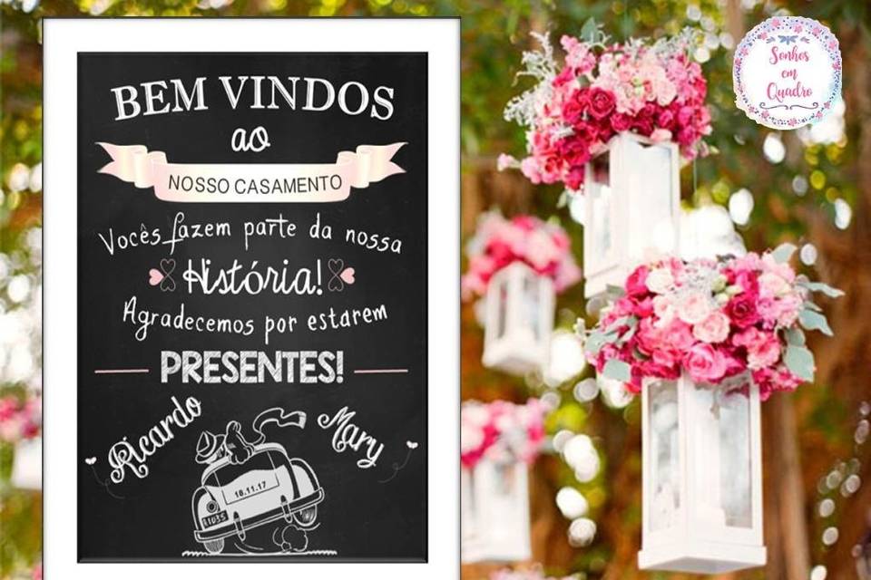 020 - quadro de casamento