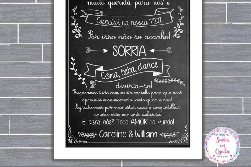 021 - quadro de casamento