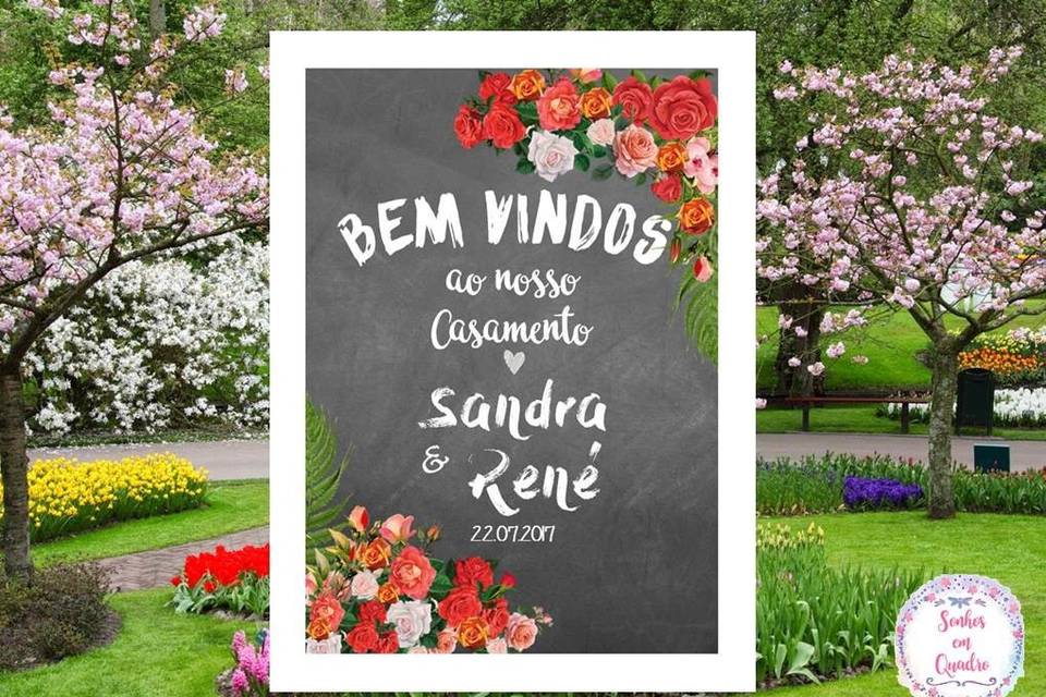 022 - quadro de casamento