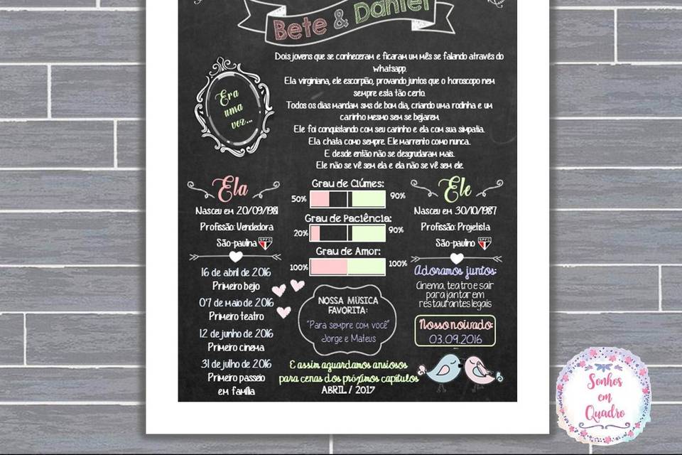 024 - quadro de casamento