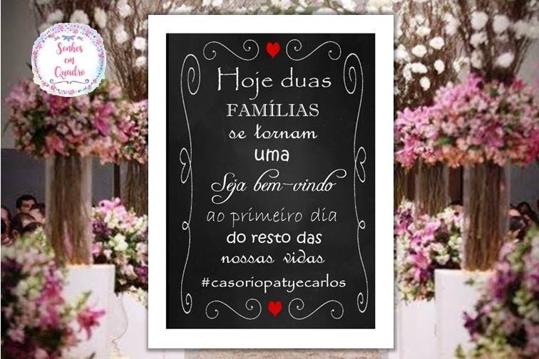 026 - quadro de casamento