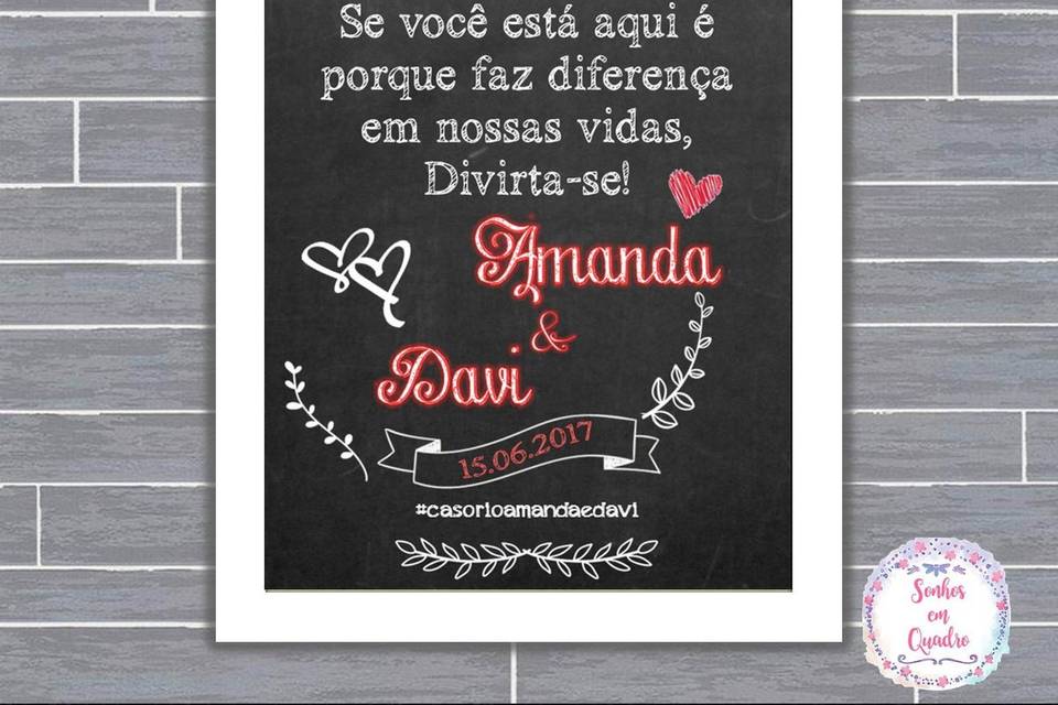 030 - quadro de casamento