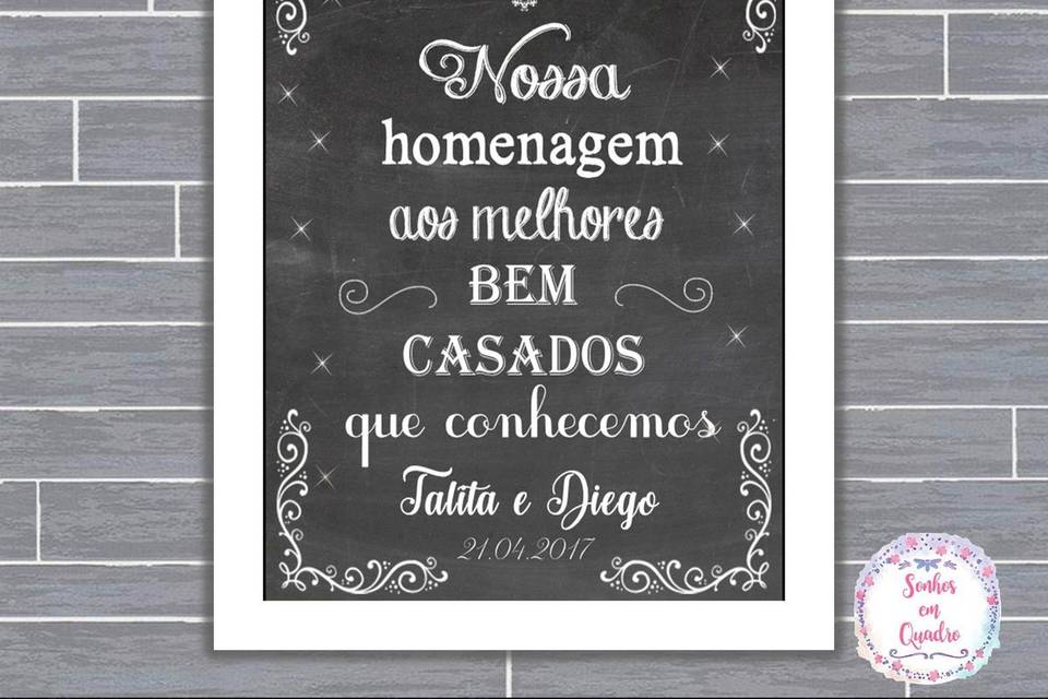 031 - quadro de casamento
