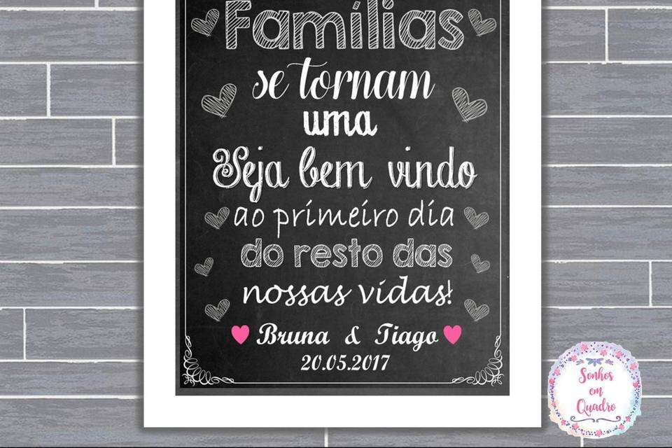 033 - quadro de casamento