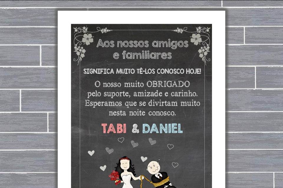034 - quadro de casamento