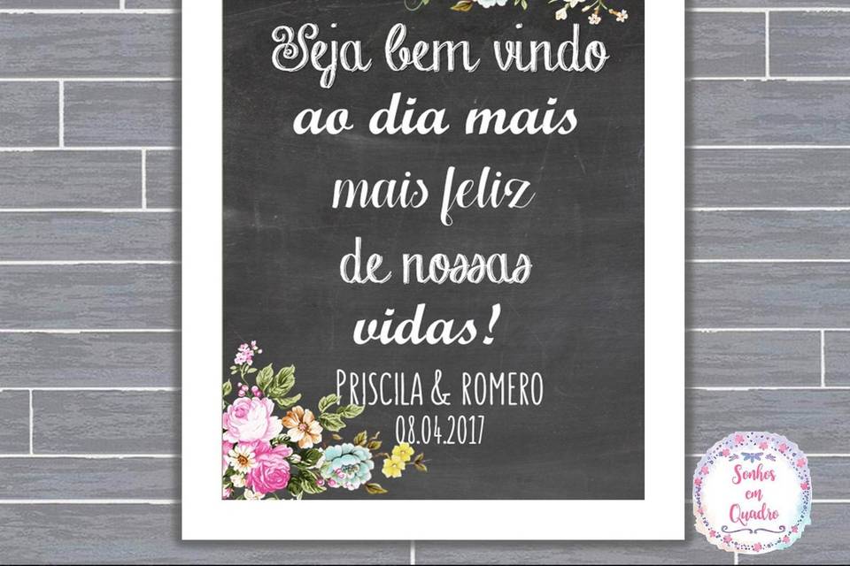 035 - quadro de casamento
