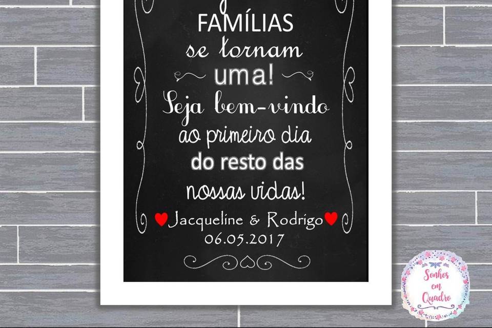 038 - quadro de casamento