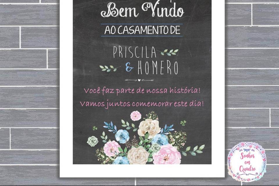 039 - quadro de casamento