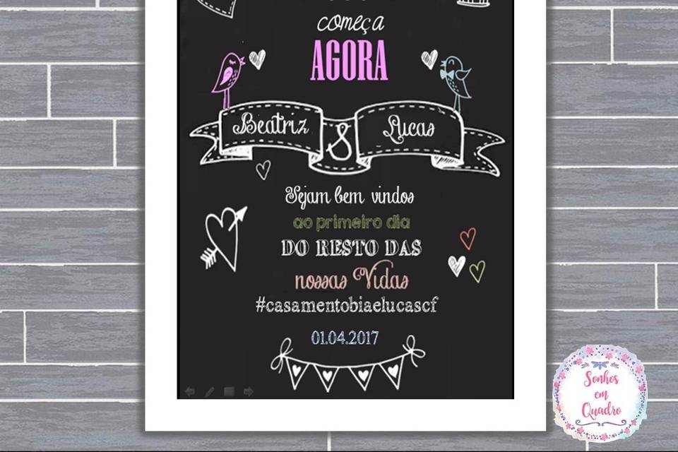 041 - quadro de casamento