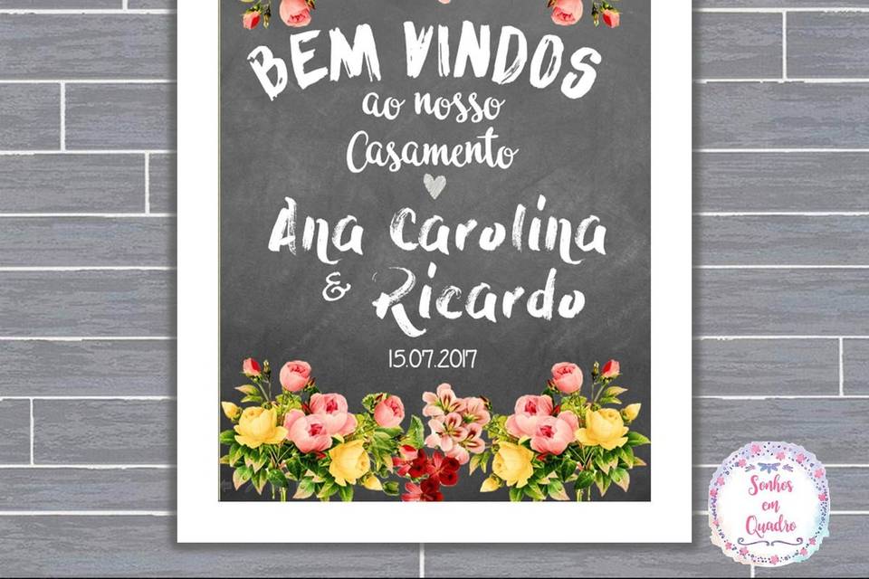 044 - quadro de casamento