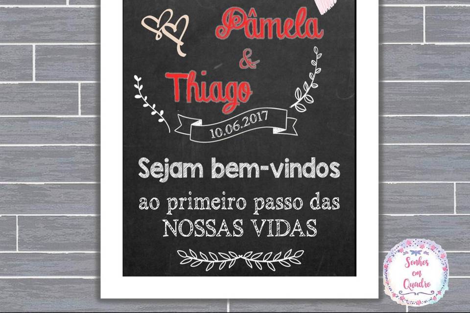 048 - quadro de casamento