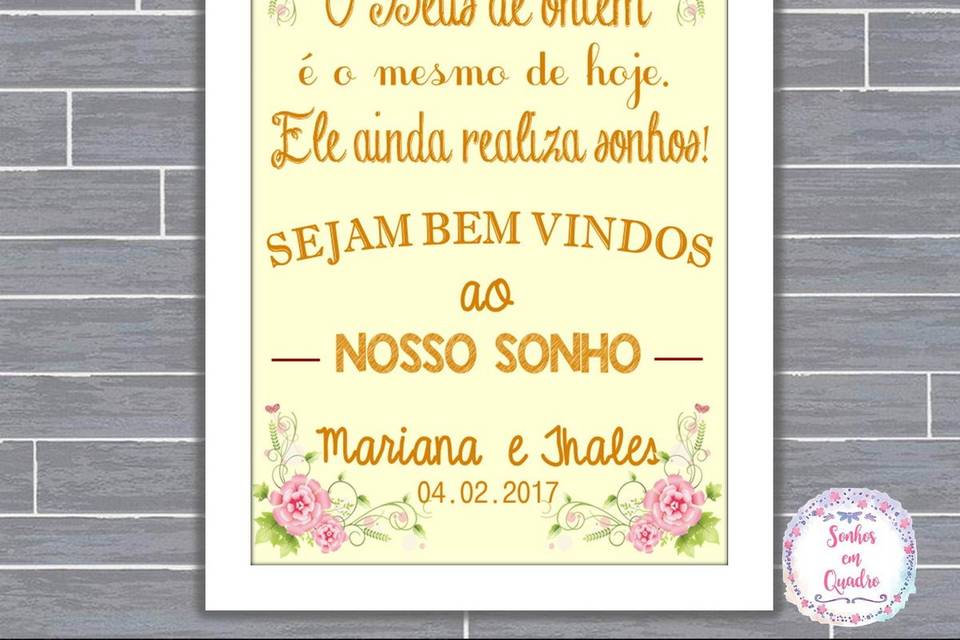 050 - quadro de casamento