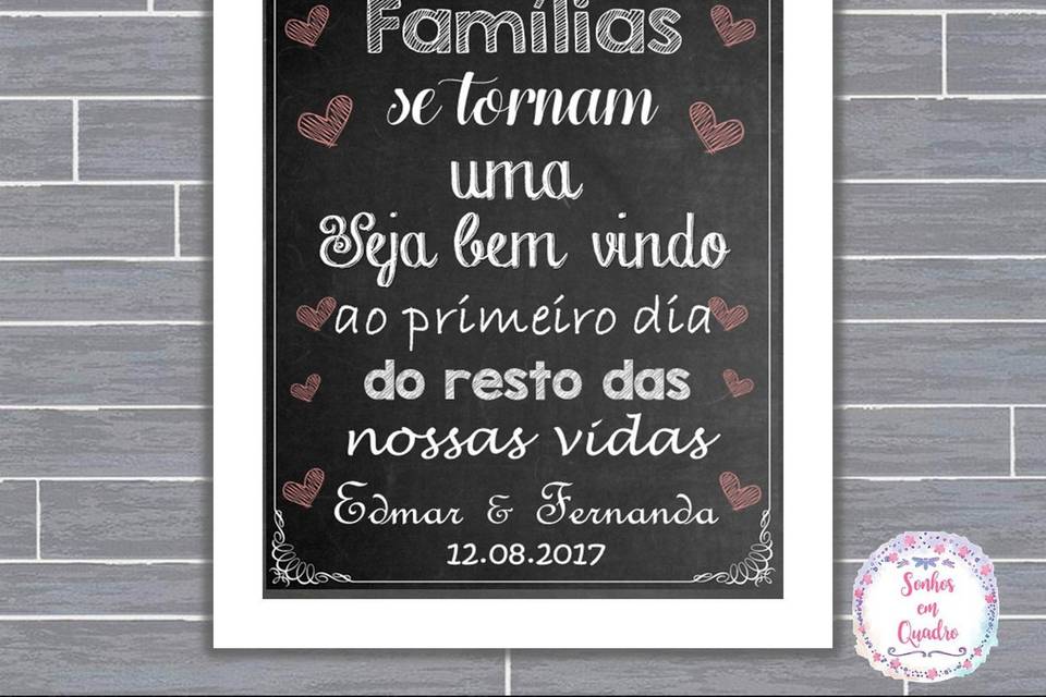 054 - quadro de casamento
