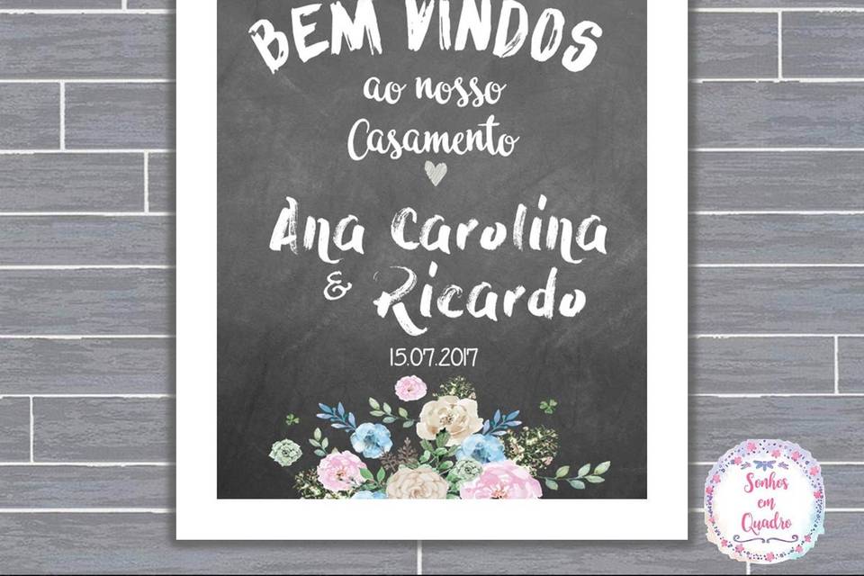 056 - quadro de casamento