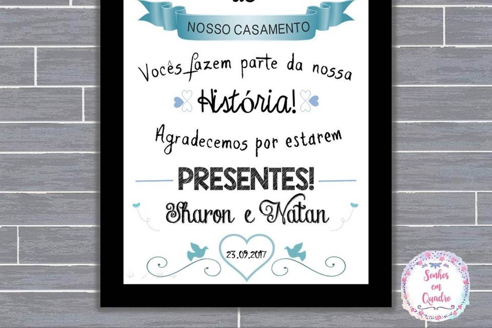 058 - quadro de casamento
