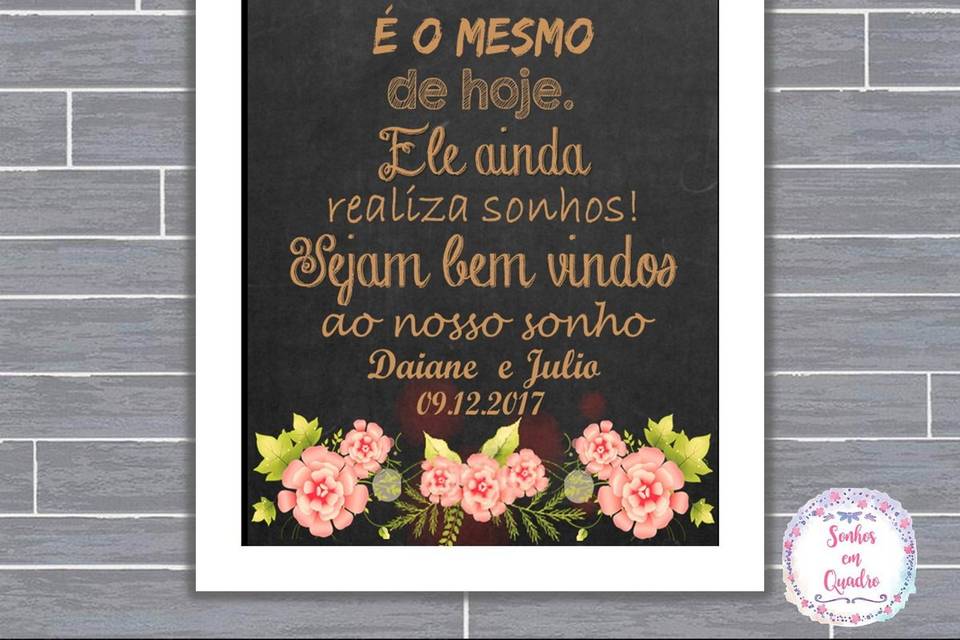 059 - quadro de casamento