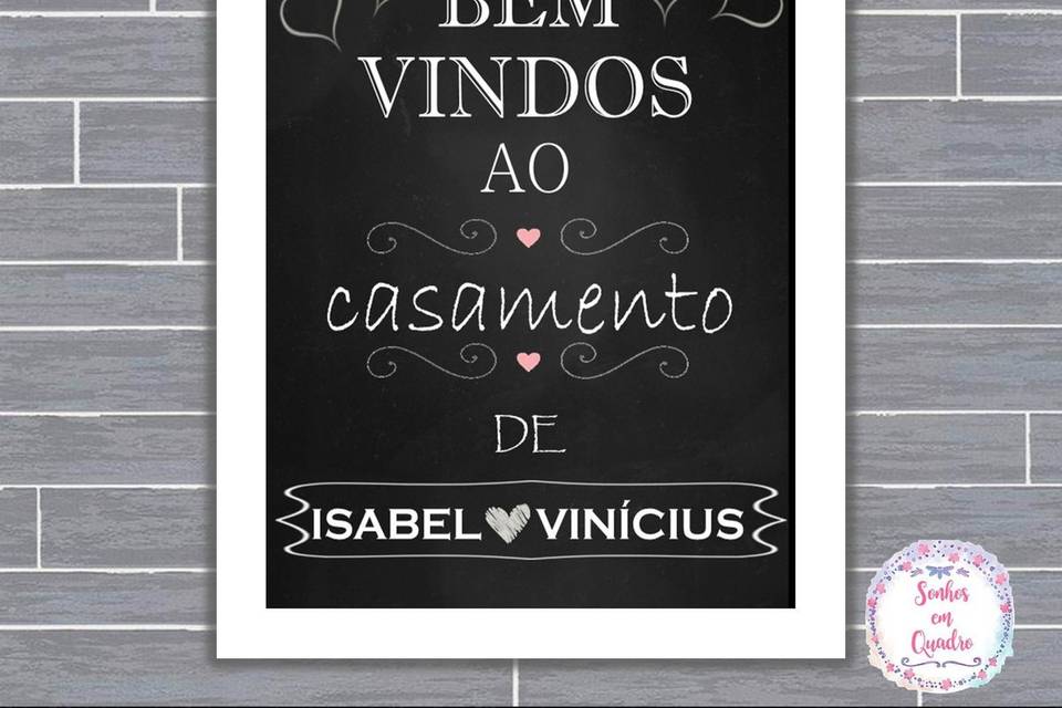 060 - quadro de casamento