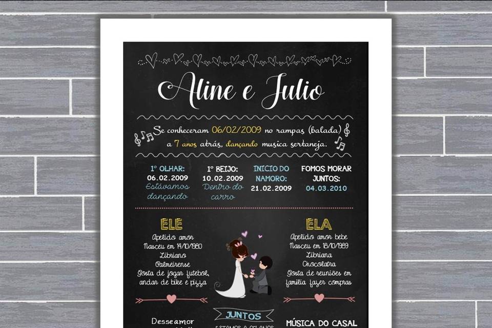 061 - quadro de casamento