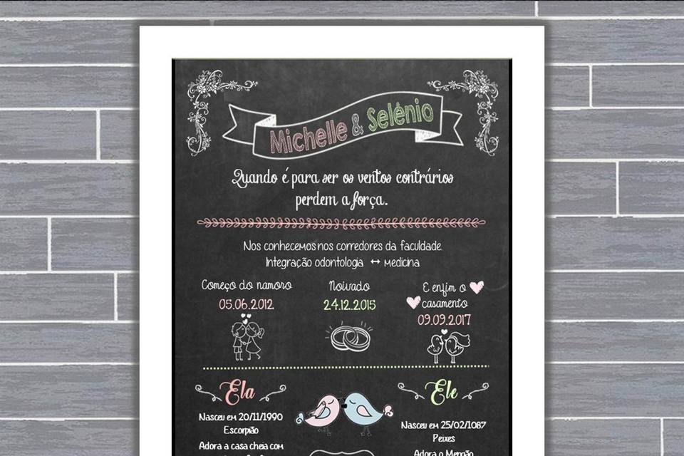 062 - quadro de casamento