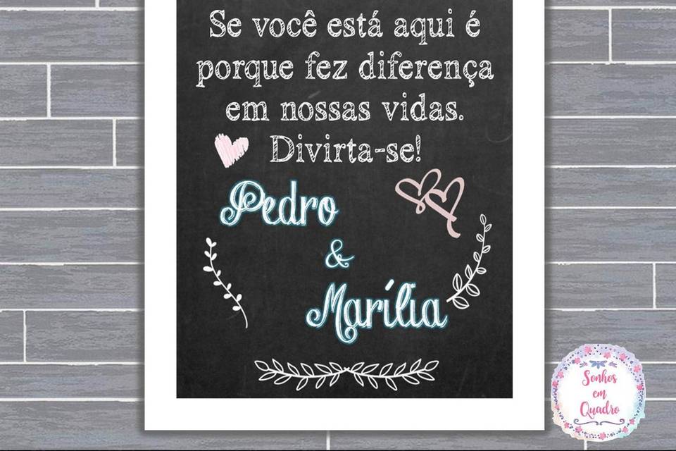 067 - quadro de casamento