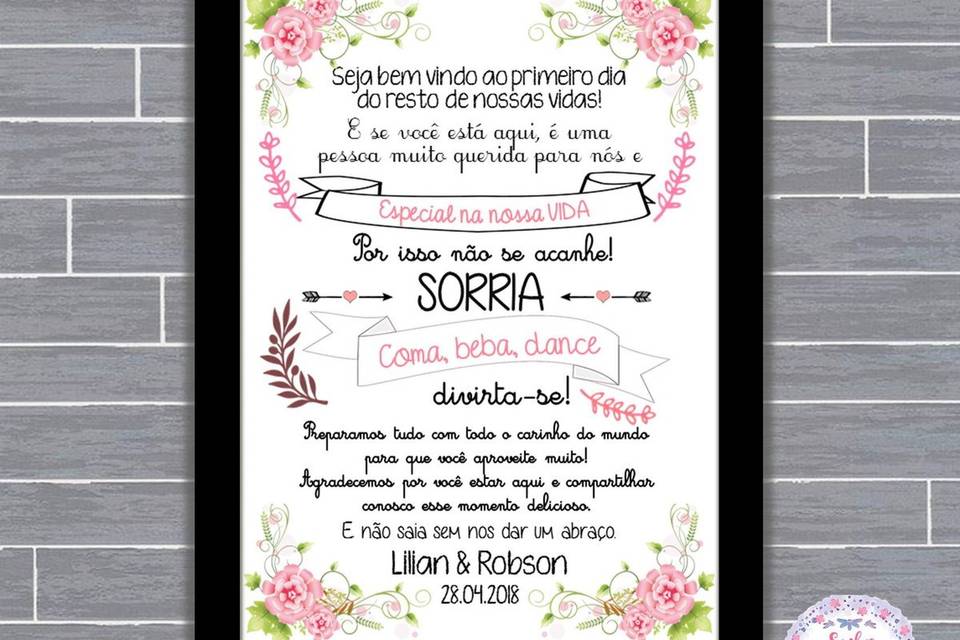 006 - quadro de casamento