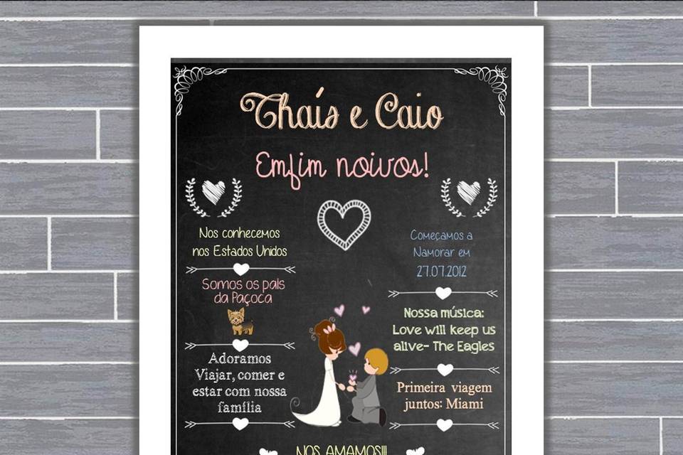 068 - quadro de casamento