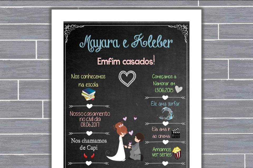 071 - quadro de casamento