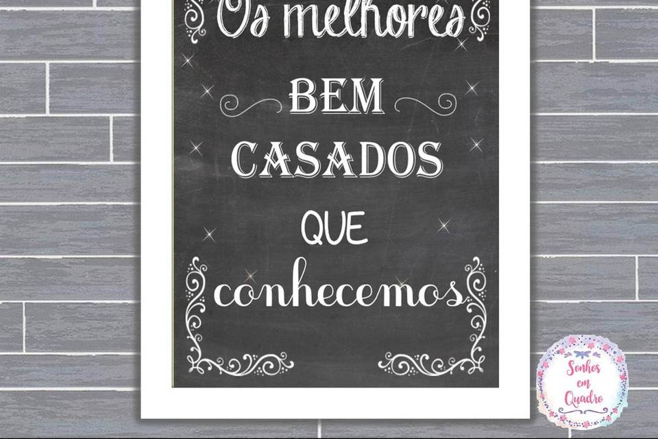 077 - quadro de casamento