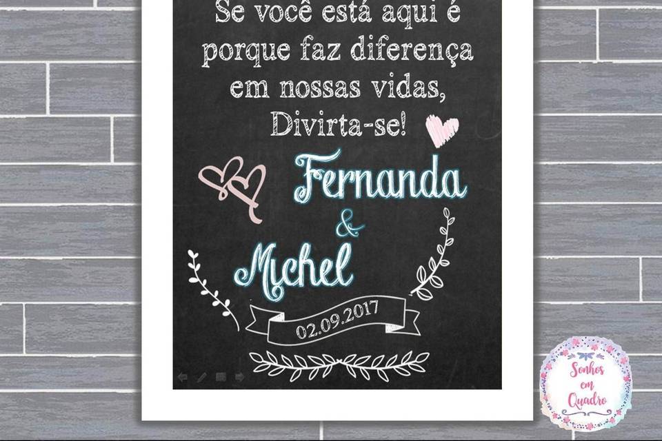 007 - quadro de casamento