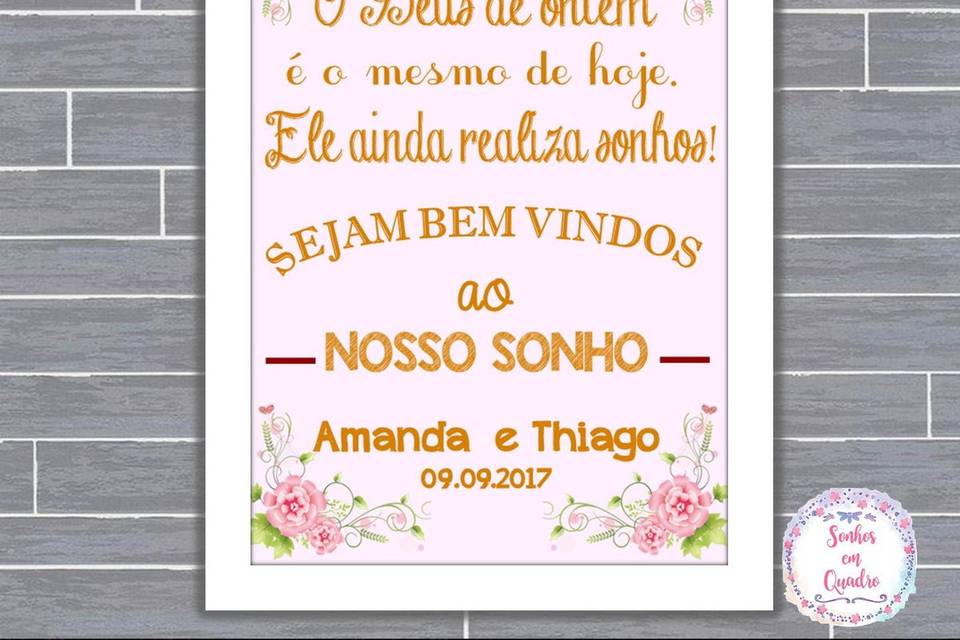 081 - quadro de casamento