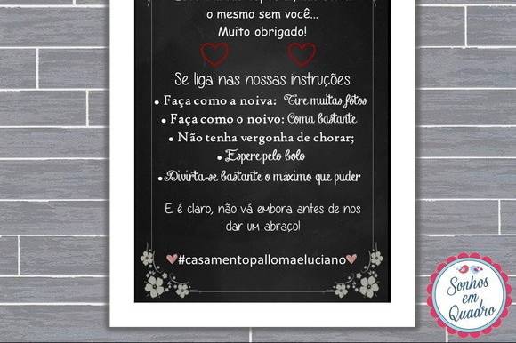 085 - quadro de casamento