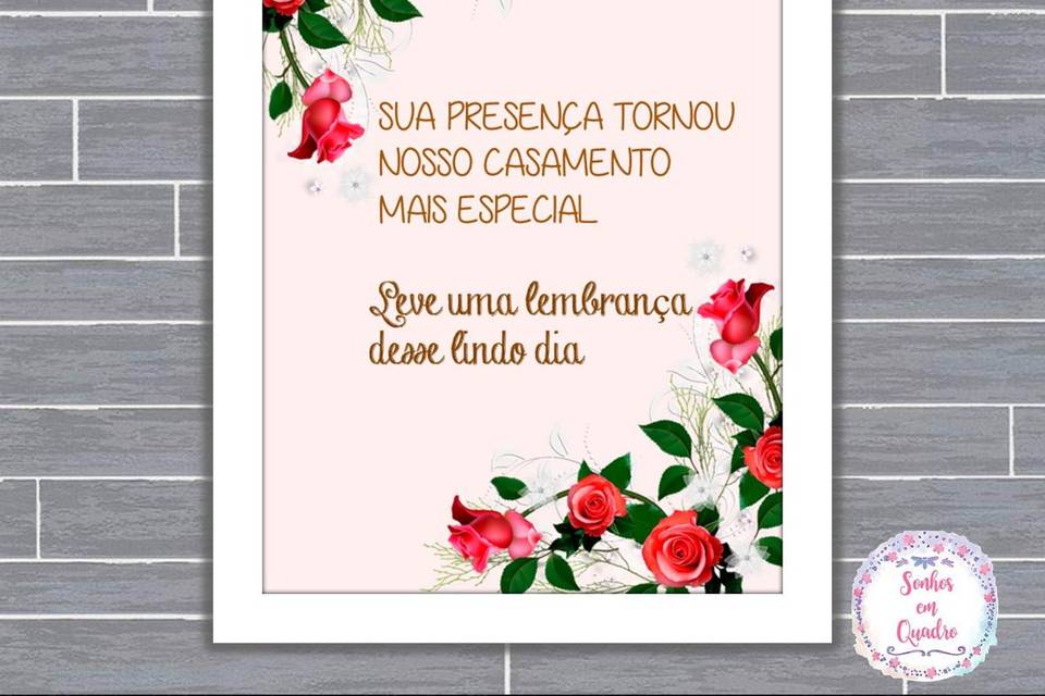 086 - quadro de casamento