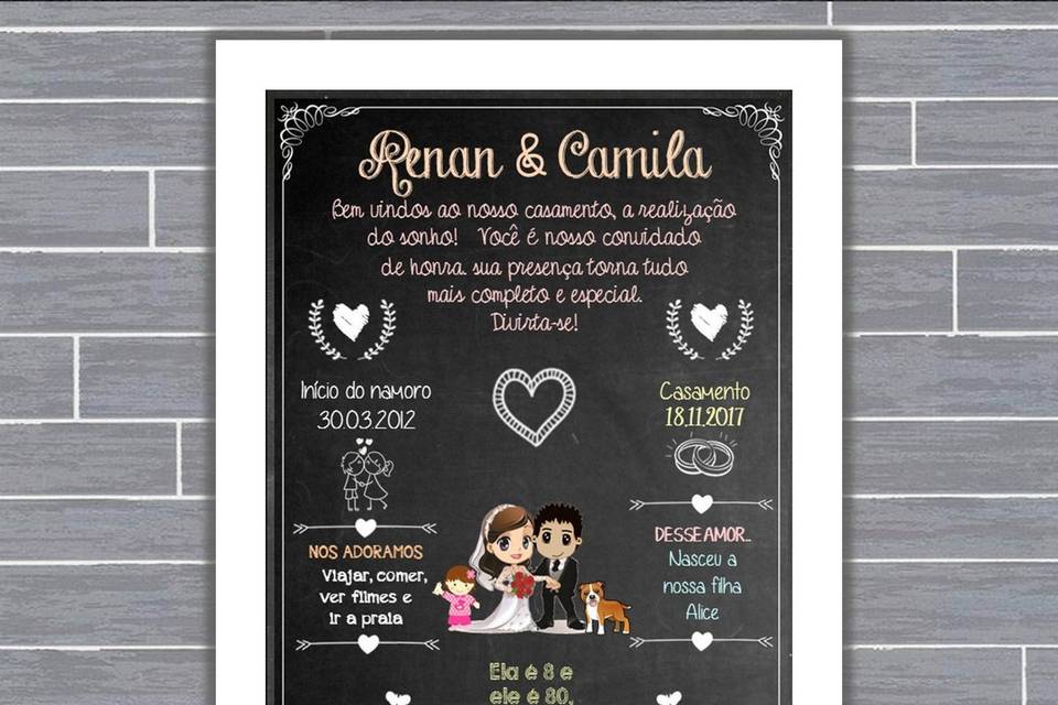 095 - quadro de casamento