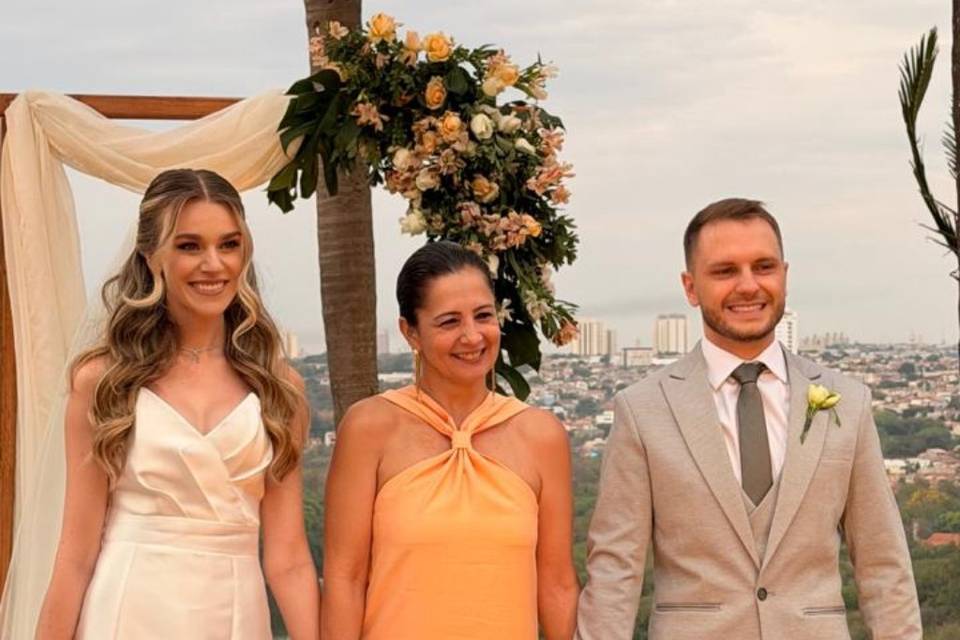 Cerimonia linda de Renata e Jo