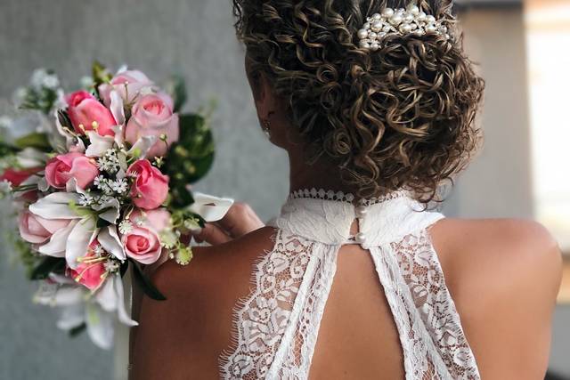 Penteado em cacheado