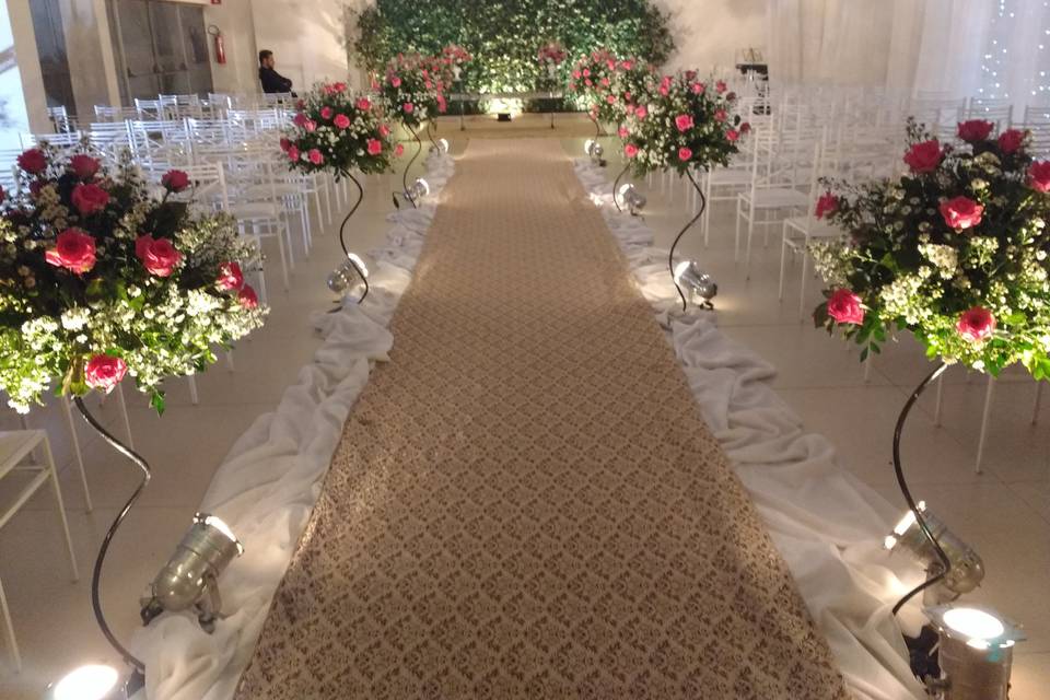 Cerimonia dentro do Salão Nena