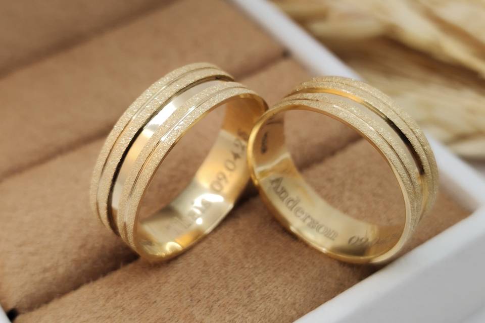 Alianças robustas 18K